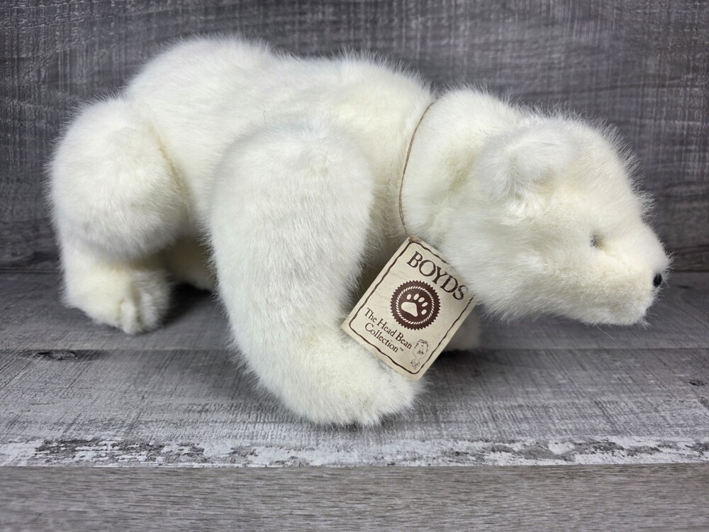 RARE Boyd’s Bears Vintage Glacier Polar Bear 15" Head Bean Heirloom b247